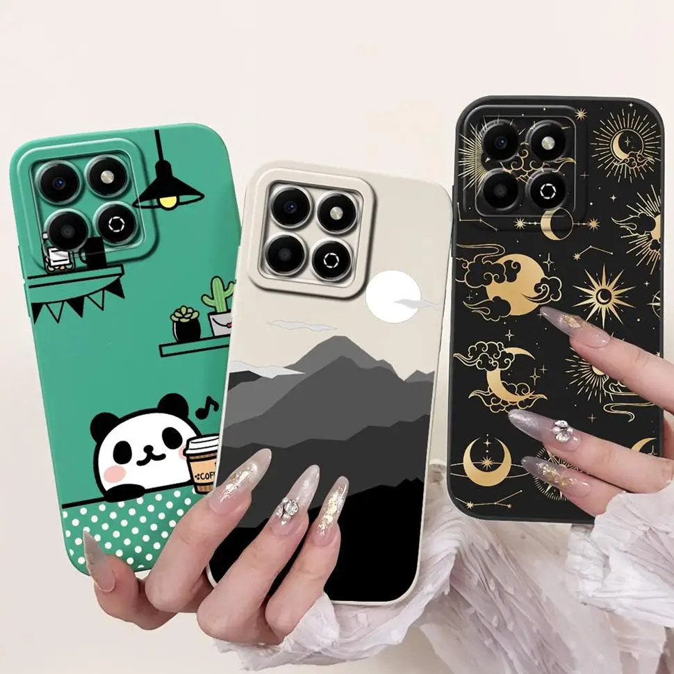 For Huawei Honor X6b Casing Luxury Panda Painted Cover Soft Slim Phone Case For Honor X6  X6A  X6b 4G Back Cover Bumper