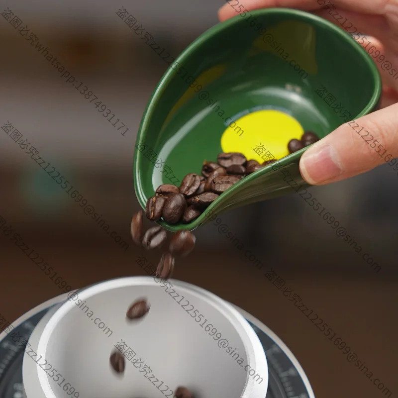 Suitable for Xiaomang Coffee Weighing Bean Dish Hand Brewing Italian Weighing Coffee Bean Plate Sub-plate Coffee Bean Bowl