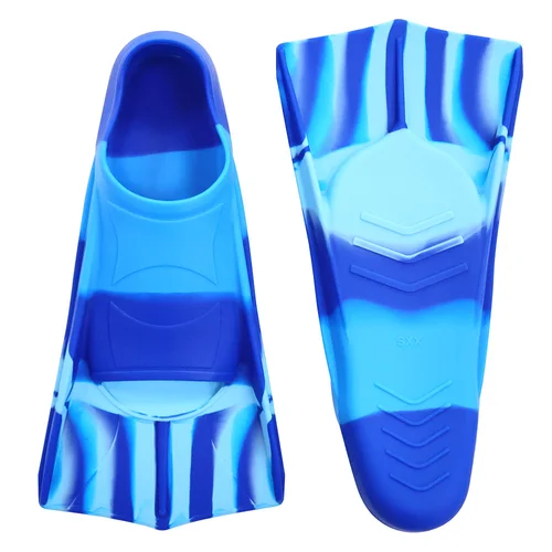 Imagen 2 del producto Aletas cortas de entrenamiento de natación profesional, zapatillas de aletas de silicona, aletas de natación Freesnorkel para hombres y mujeres