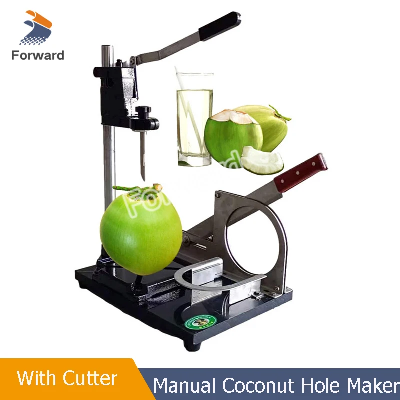 Portable Small Heavy Duty Green Young Coconut Hole Maker Coconut Hole Opening Opener Machine With Coconut Cutter Manual