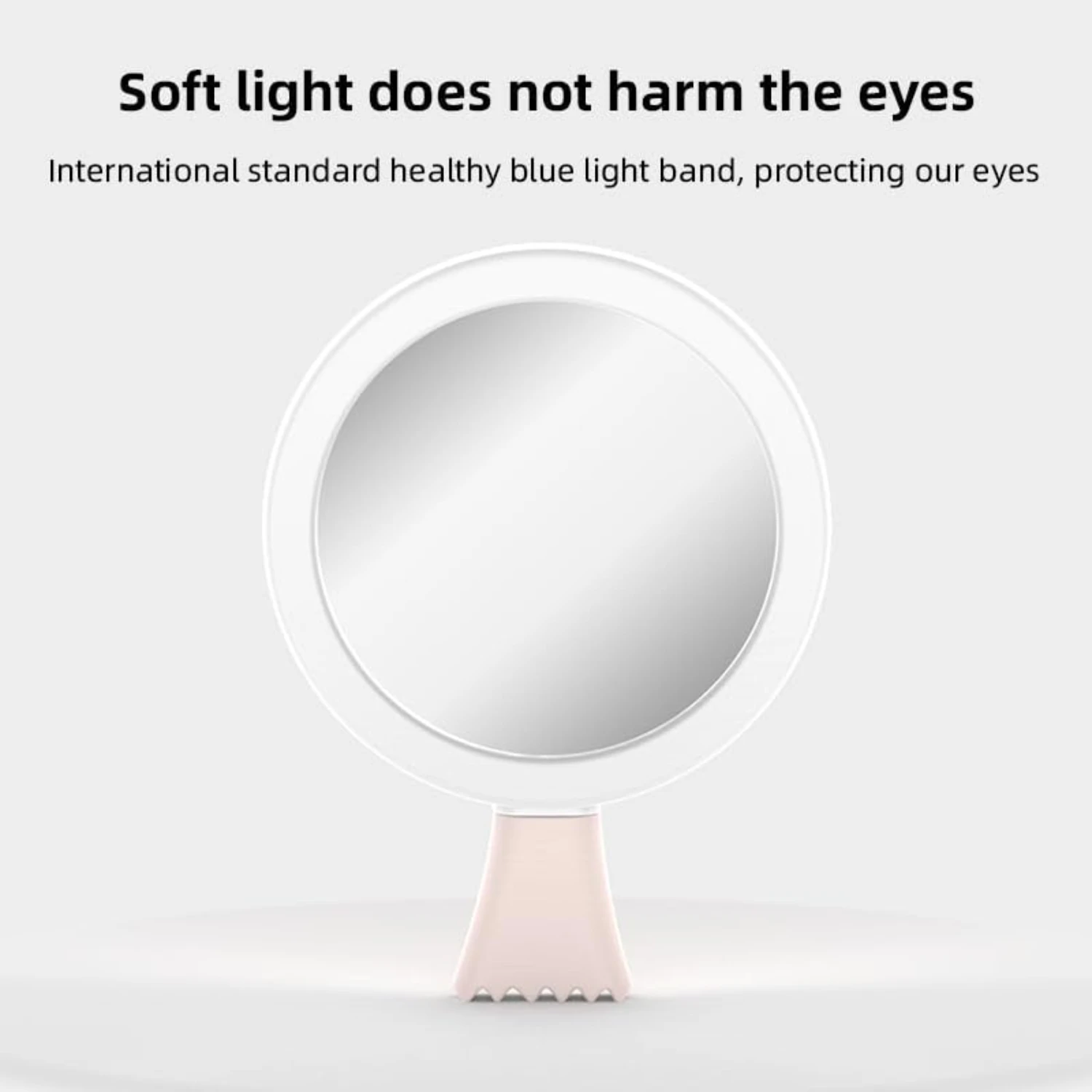 مرآة مكياج محمولة باليد بإضاءة LED، محمولة للسفر، حقيبة يد، محفظة، جيب، مضيئة 2.95 بوصة، هدية مثالية