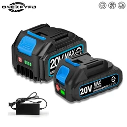 With Charger BL1860 Rechargeable Batteries18V Lithium Ion Power Tool for Makita 18v Battery BL1840 BL1850 BL1830 BL1860B LXT400