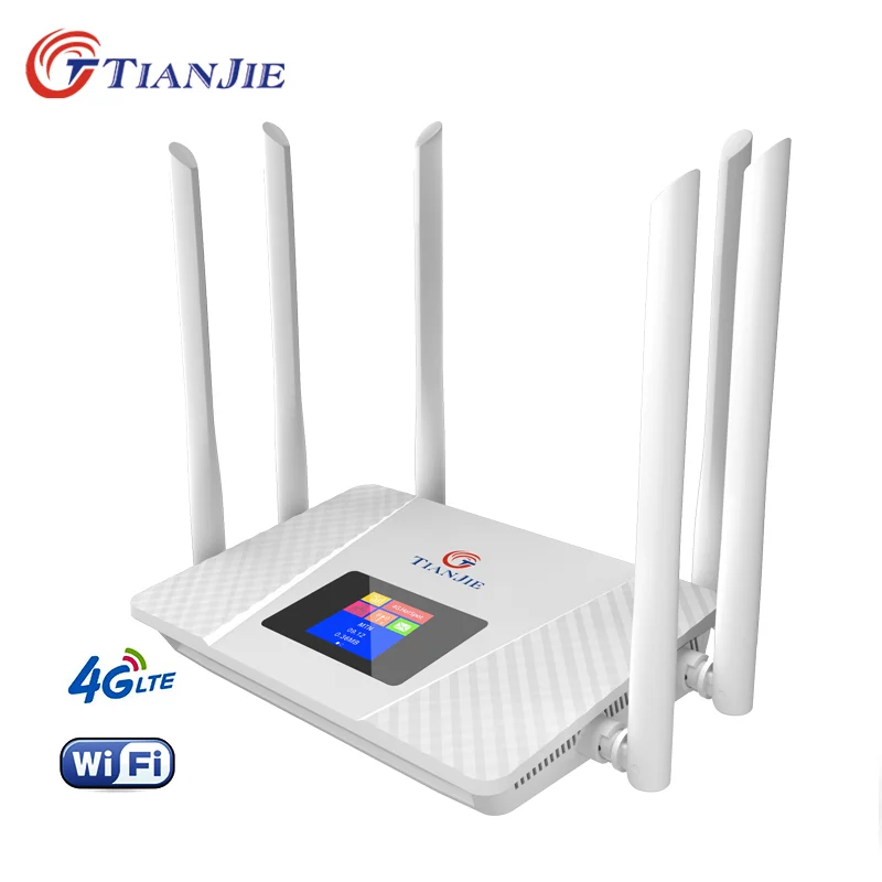 

WiFi unlock 4G LTE modem router with SIM card slot, 150Mbps WiFi, LTE Cat6, 5dBi high gain antenna, plug and play.