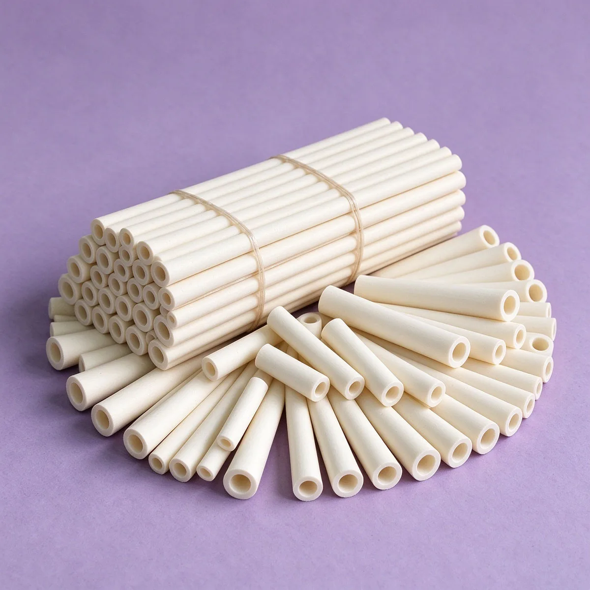 Corundum Alumina Ceramic Tube 95/99 Al2O3, High Temp Insulating Protection Bushing