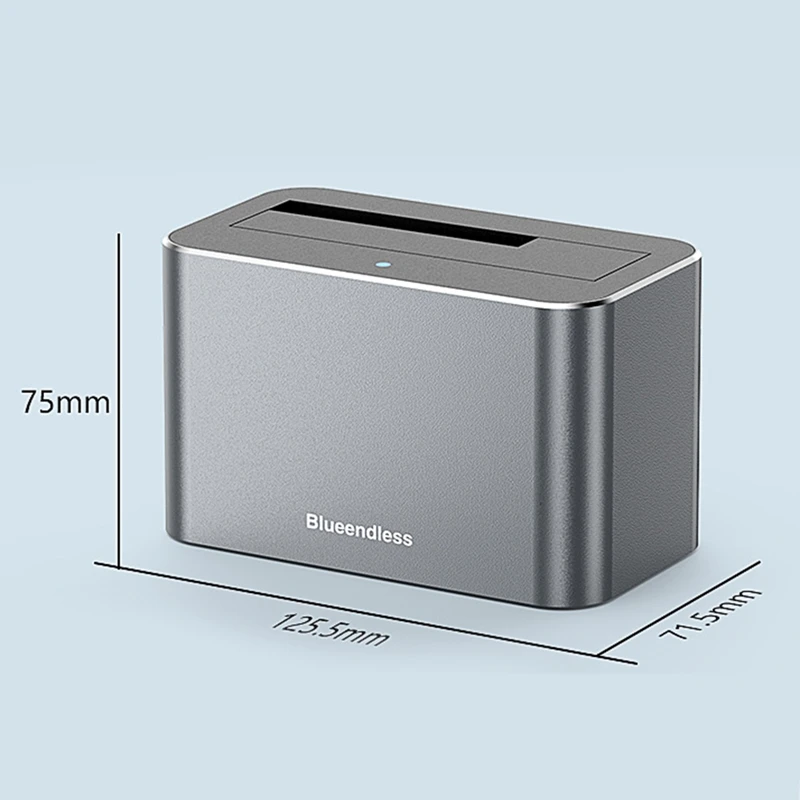 BLUEENDLESS SAS to USB 3.0 하드 드라이브 도킹 스테이션, 5Gbps 고속 어댑터, 2.5 3.5 인치 SATA SAS용 20TB 지원