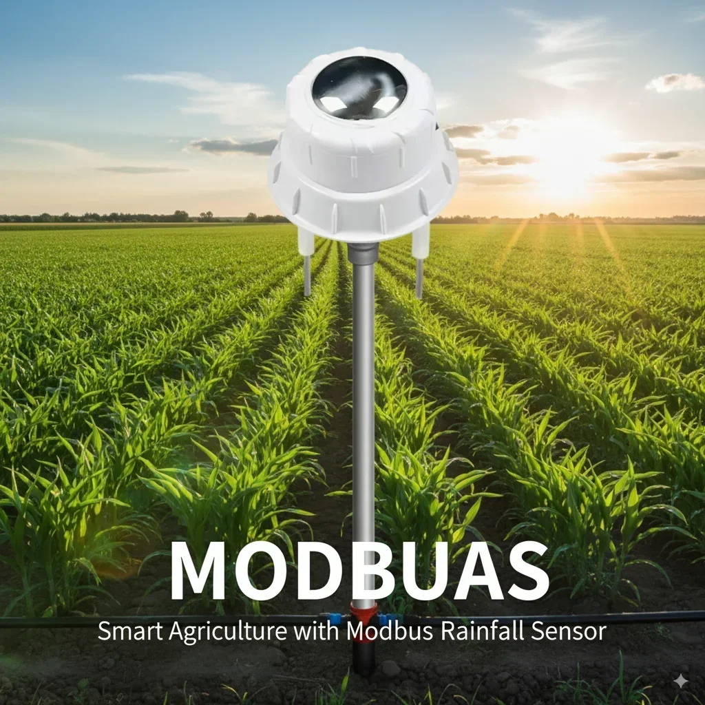 Integrated Agricultural Irrigation Rainfall Monitoring Humidity Sensor Modbus Piezoelectric Rain Gauge 2%rh Accuracy 485 IH02