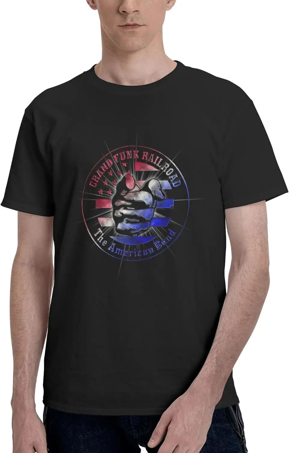 Men's Short Sleeve T-Shirt Crewneck Casual Tees Soft Cotton T-Shirt