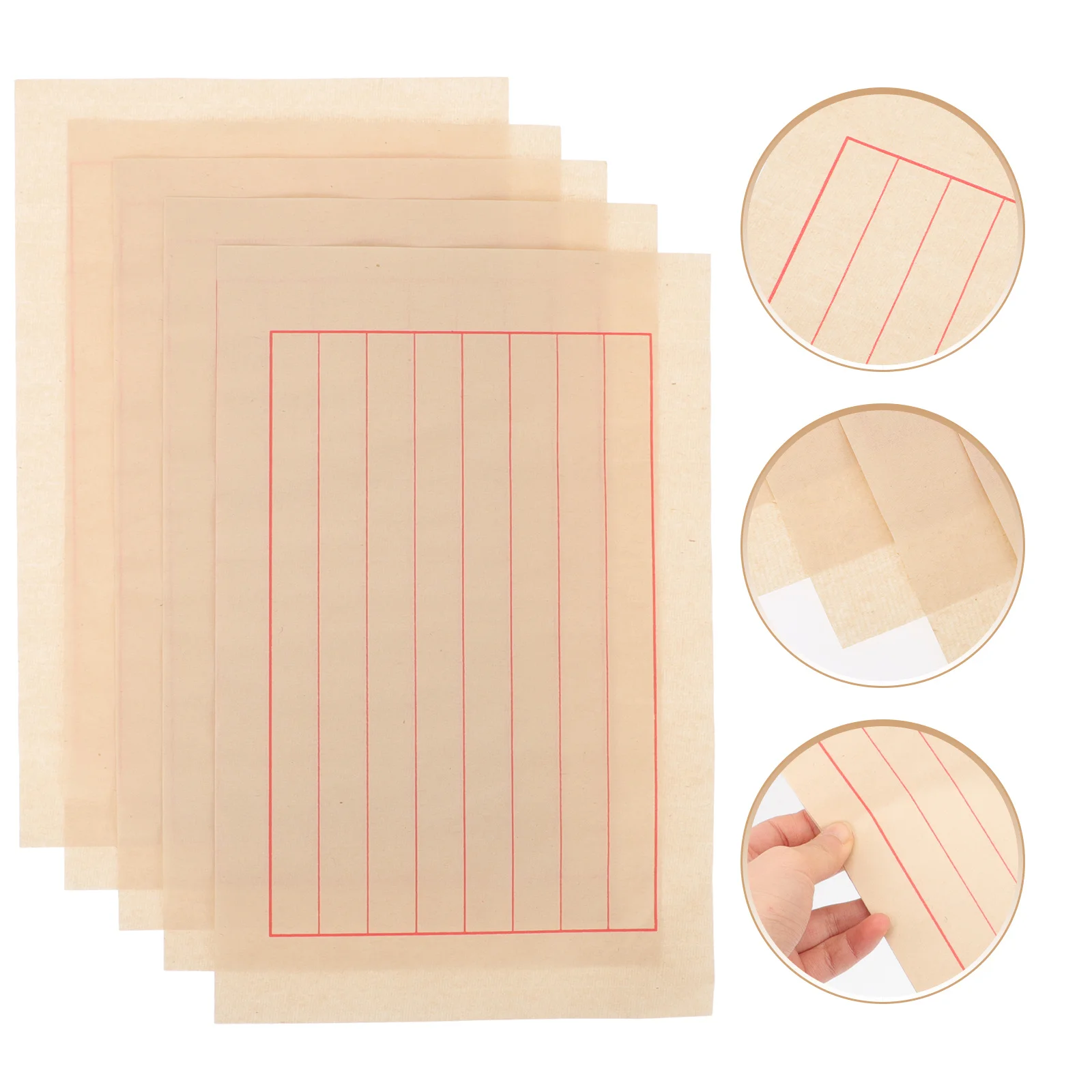 

50 Sheets Calligraphy Writing Paper Excellent Durability Smooth Experience Art Supplies Chinese Calligraphy Paper