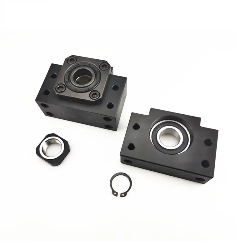 

New Arrivals-BK20 BF20 Ballscrew Support Units Kit With Locknut Snap Ring Heavy Duty Ballscrew End Bearings Blocks For CNC Route