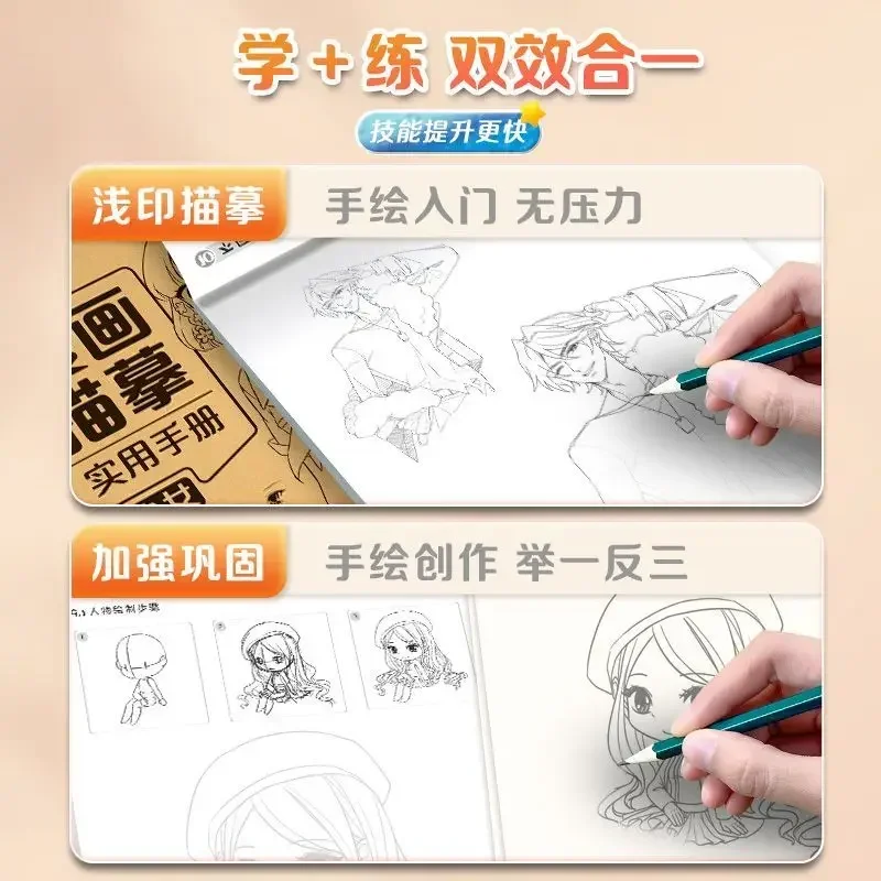 دليل مانغا نسخة Q/نمط عتيق/صبي وسيم/فتاة جميلة كوميدية للمبتدئين رسم يدويًا كتاب تعليمي