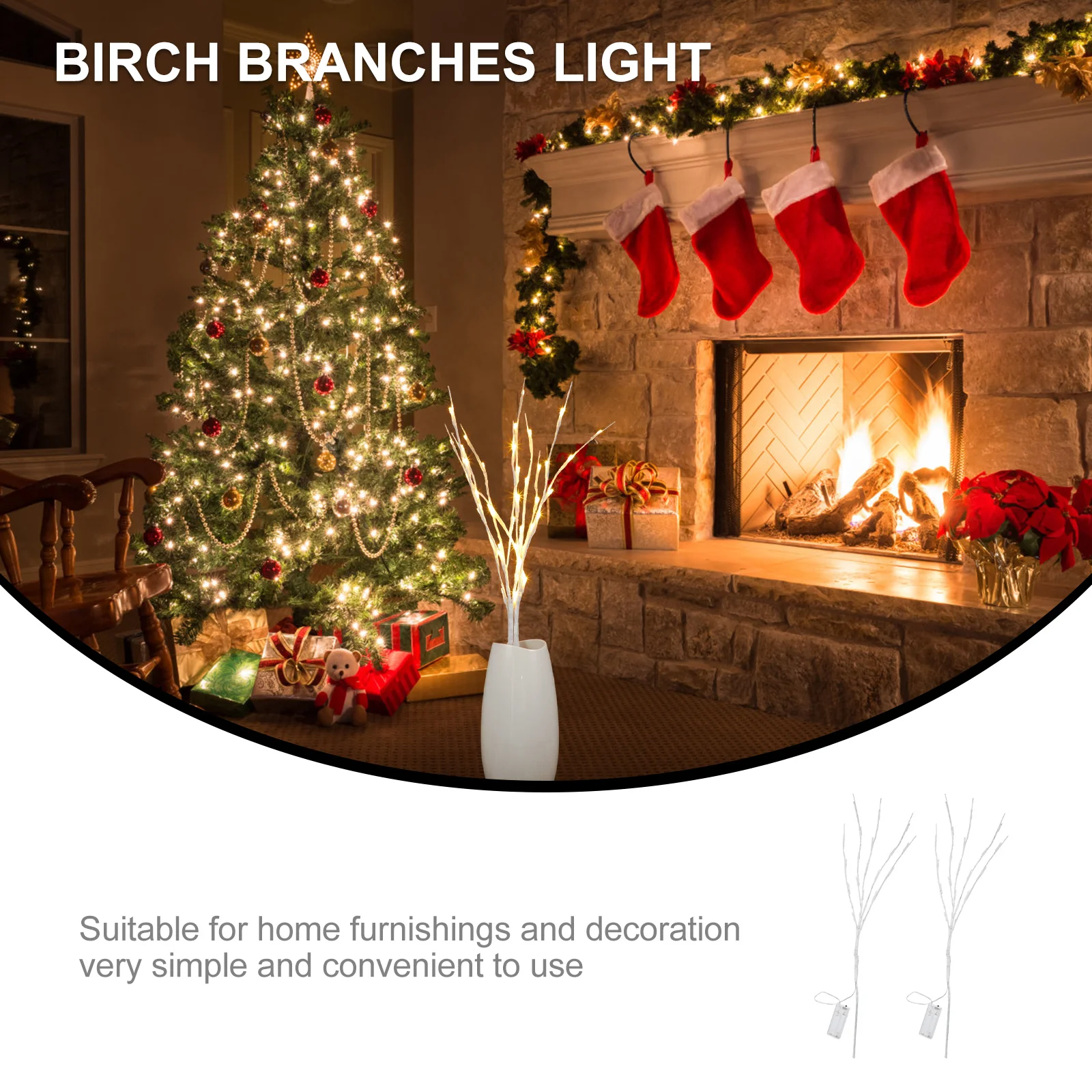 

2Pcs LED Branch Tree Lights Unique Delicate Light Decor Warm Night Lamp for Bedroom Desktop Indoor Decoration Branches Light