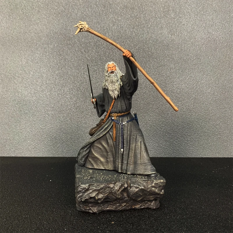 

The Lord Of The Rings Gandalf In Moria Anime Figure Original Collection PVC Model High Quality Toy Birthday Gift Desk Decoration