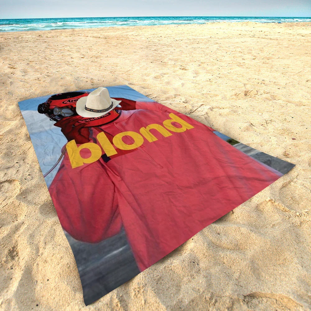 A-Frank_Ocean Poster Blond Beach Towel For Kids Personalized Bath Towel Pool Towel Vacation Gift Picnic Towel Party Gift