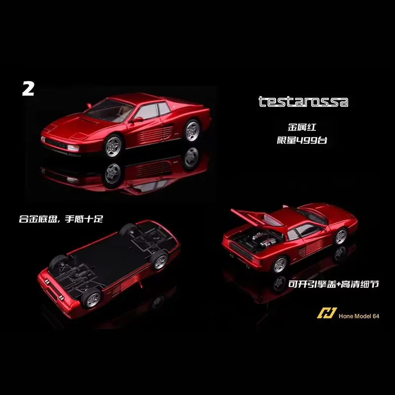 Pre-sale Hone Model 64 1/64 Testarossa F110 Alloy Car Model Adult Classic Collection Display Gift Souvenir Boy Toy