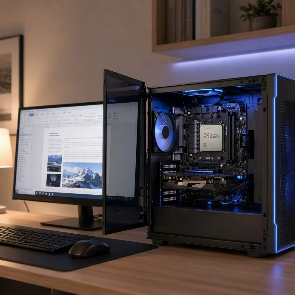 AM4 Processor AMD R3 2200G PRO 2200G Integrated Vega 8 Graphics 65W TDP Quad Core Chip For Mini ITX HTPC Office Workstation view 6