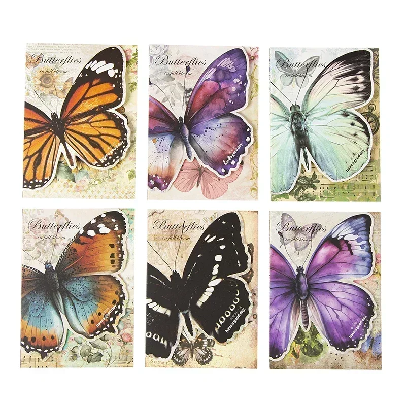 30Sheets Collage Butterfly Material Paper Blossom Handbook Sunflower Pads Notebooks Writing Decorative Scrapbook Cut 14*10CM