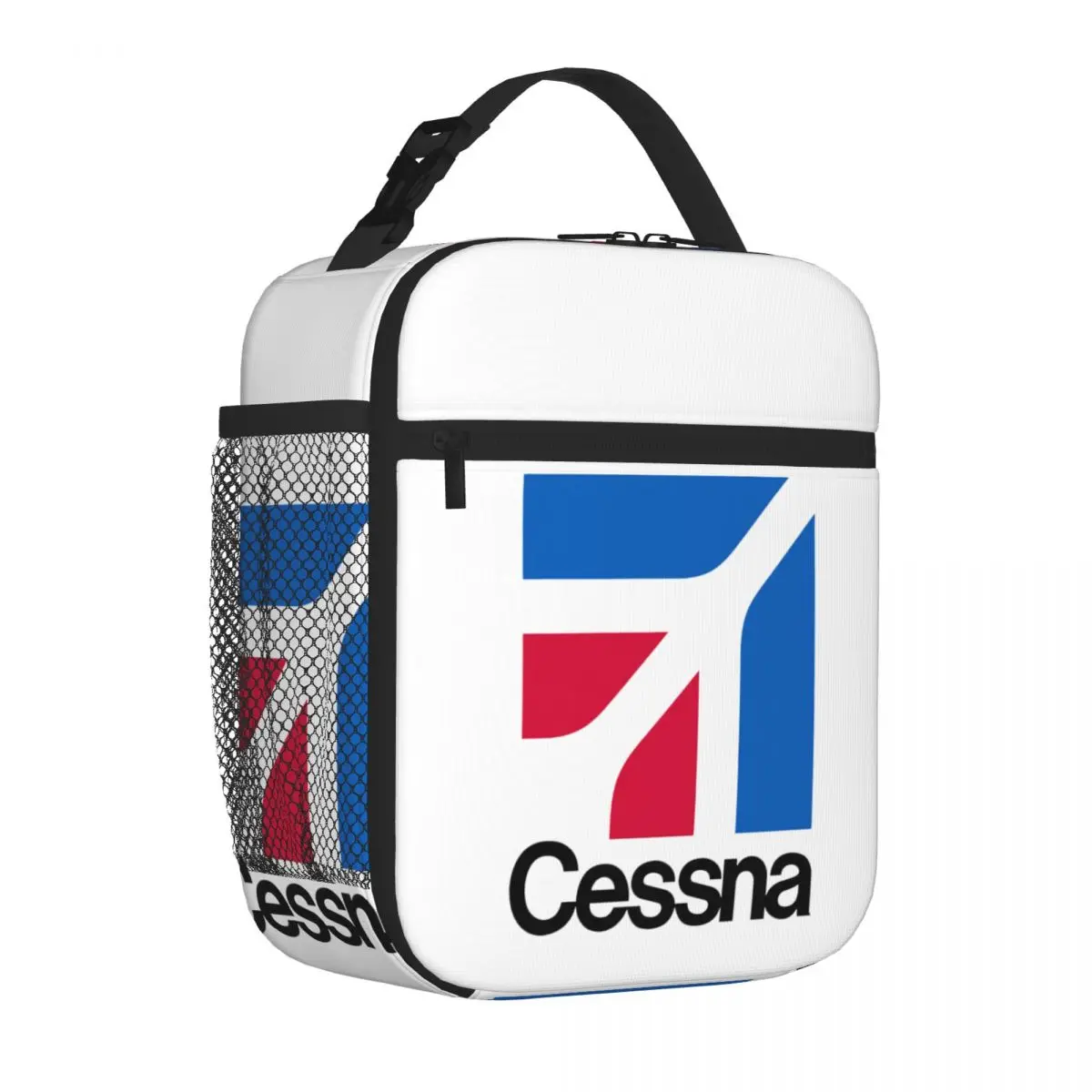 Cessna Logo Lunch Bags Insulated Lunch Tote Waterproof Thermal Bag Leakproof Picnic Bags for Woman Work Children School