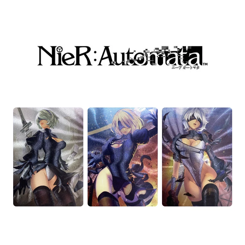 

3pcs/set NieR:Automata Kids toys Board game card YoRHa No. 2 Type B Anime characters collection card Homemade Christmas gift