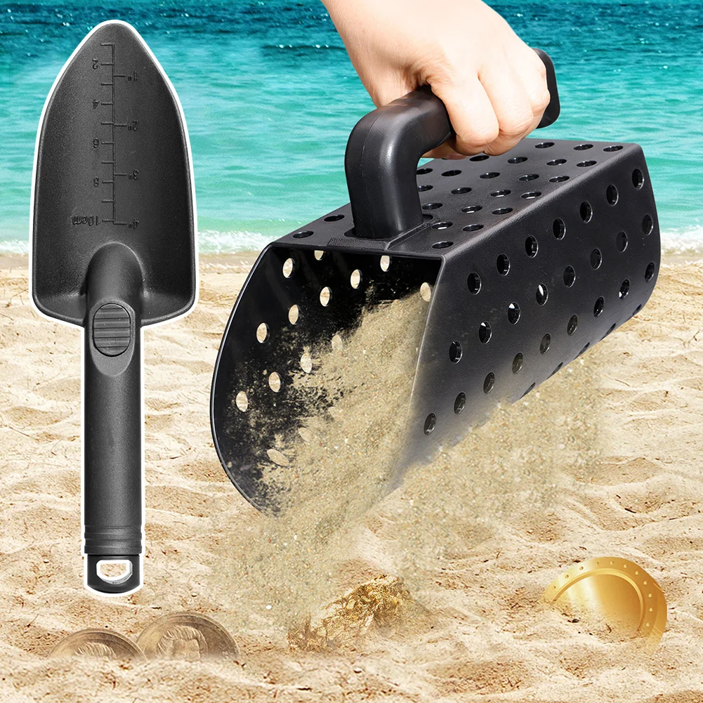 Hot Sell Plastic Metal Detector Sand Scoop Shovel Set Beach Gold Digging Filter Tool for Underground Metal Treasure Detect