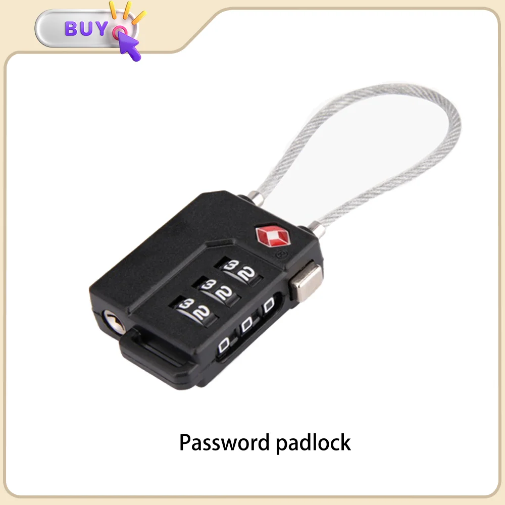 

Suitable For S879 Original Baggage Customs Lock Luggage Accessories Combination Lock Simple Portability Anti-theft Security