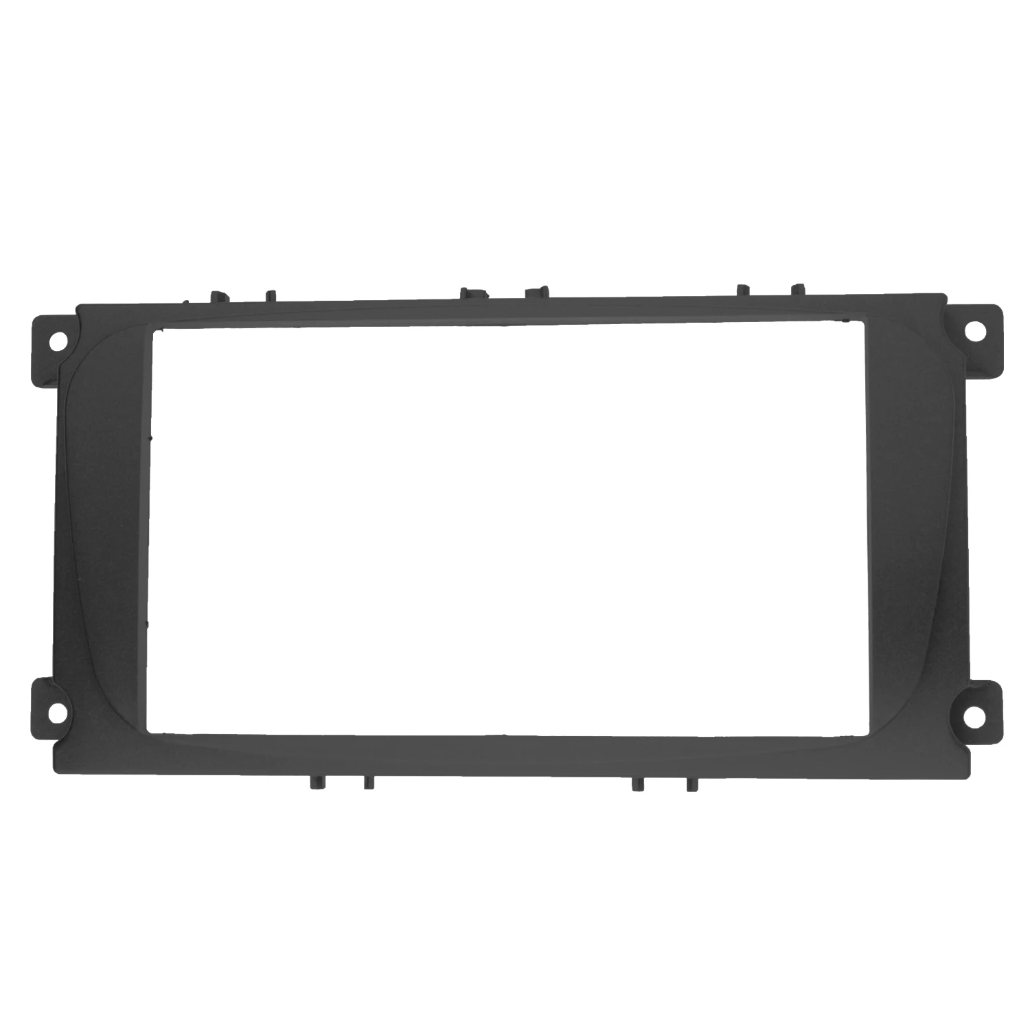 2 Din Car Radio Fascia for Ford Focus II Mondeo Kuga S-Max C-Max Galaxy Stereo Dash Kit Fit Installation Trim Facia Frame Bezel