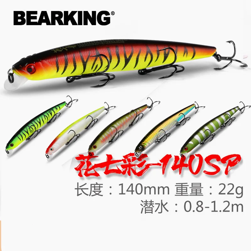 bearking-14cm-22g-novo-engrenagem-de-pesca-quente-shone-iscas-minnow-manivela-sistema-de-peso-de-tungstenio-wobbler-isca-isca-artificial
