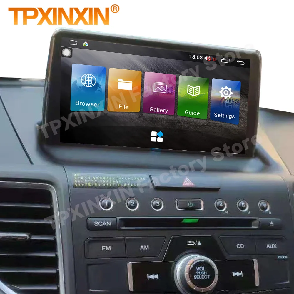 8+256GB Android 14 Automotive Multimedia For Honda CRV 2012 2013 2014 2016 Autoradio Radio Coche With Bluetooth Player Head Unit