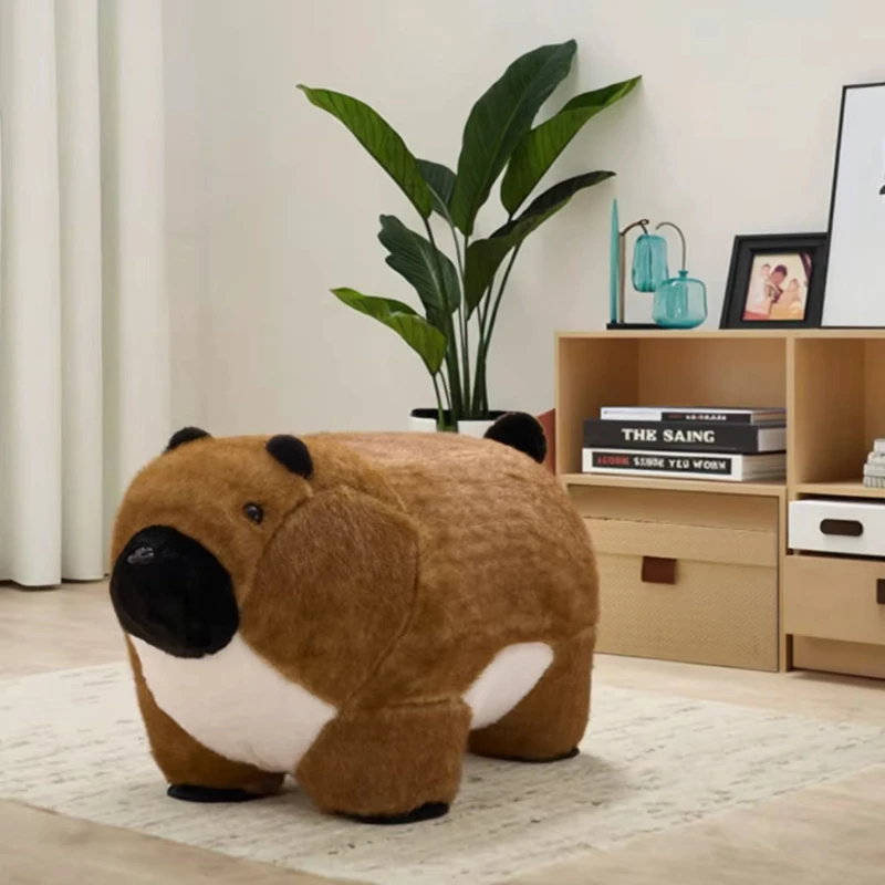 

Living Room Furniture Creative Children Animal Chair Marmot Chairs Plush Boucle Stools Animal Shape