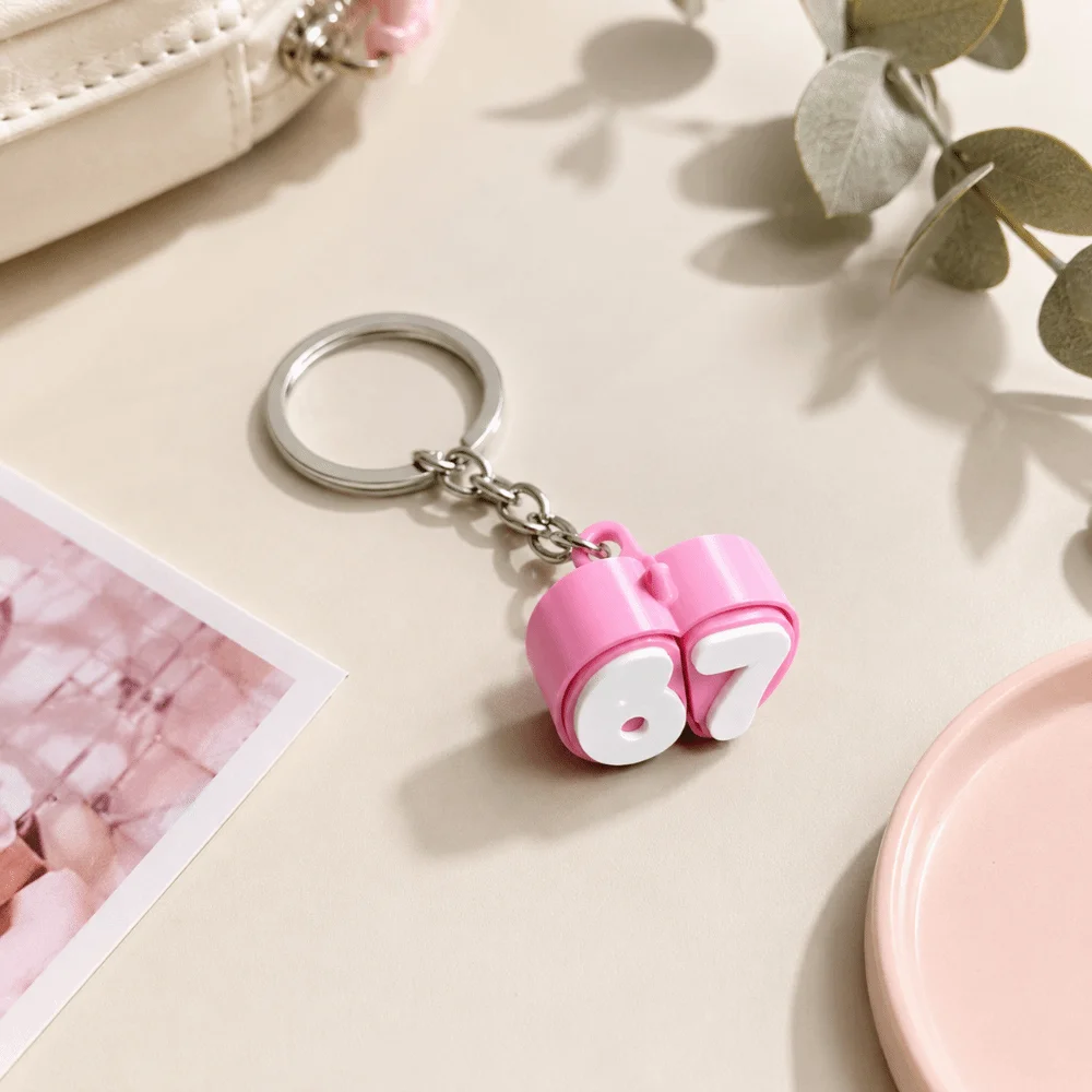 Cute 3D Printed Click Fidget 67 Buttons Movable Press Parts Fidget Portable Safe And Comfortable Stress Relief Study