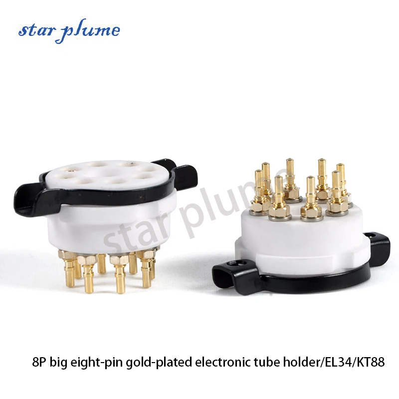 Reference CMC Ceramic 8P Large Eight-pin Gold-plated Vacuum Tube Socket/EL34/KT88 Electronic Tube Amplifier Audio Accessories