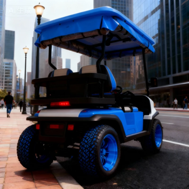 عربة جولف كهربائية بمقعدين 2/4/6/8 بمقعد رباعي العجلات، 60 فولت، عربة جولف كهربائية بسعر المصنع مباشرة