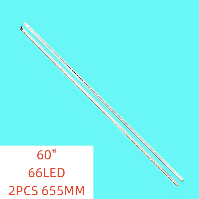 

2PCS/SET 66lamps New LED Backlight for LG 60 inch TV 60 V16.5 ART3 2652/3 REV0.4 6 R/L-TYPE 6916L2652A 6922L-0147A 6916L2653A