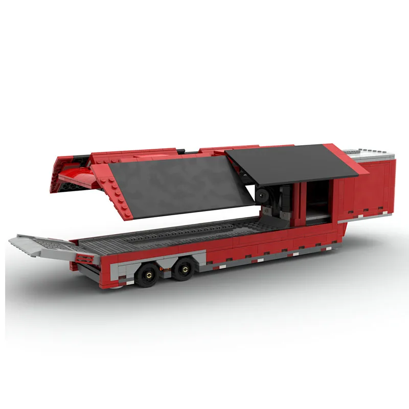 MOC-245341 Serie de Remolques de Coche, Bloques de Construcción, Modelo MOC, Juego de Ladrillos, Regalos Creativos, Coleccionables, 1131 Piezas