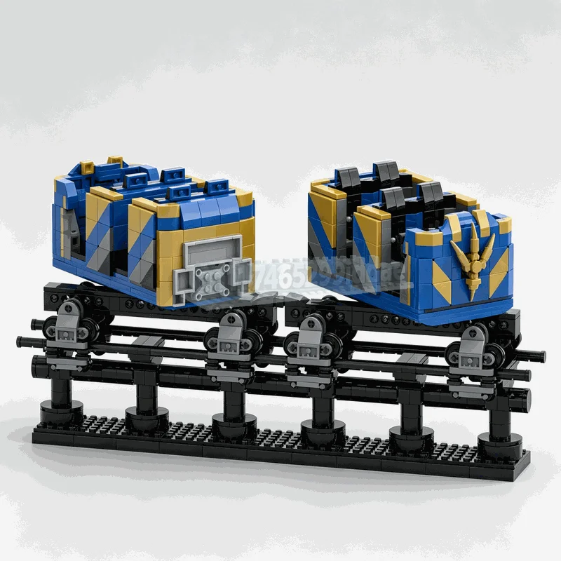 MEW 1560PCS Cosmic Space Roller Coaster Amusement Park MOC Building Blocks Model Custom Puzzle DIY Creative Assembly Toy Gifts