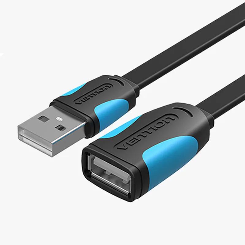 Vention câble d'extension USB 1M 2M 3M 0.5m câbles d'extension USB 2.0 pour ordinateur portable intelligent TV Xbox 480mbps câble de données mâle à femelle