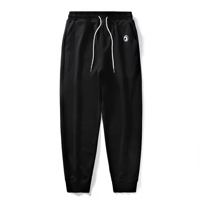 Men's Spring Autumn Ankle Tied Lantern Harlan Casual Sports Trousers Solid Pockets Elastic High Waisted Office Lady Pants