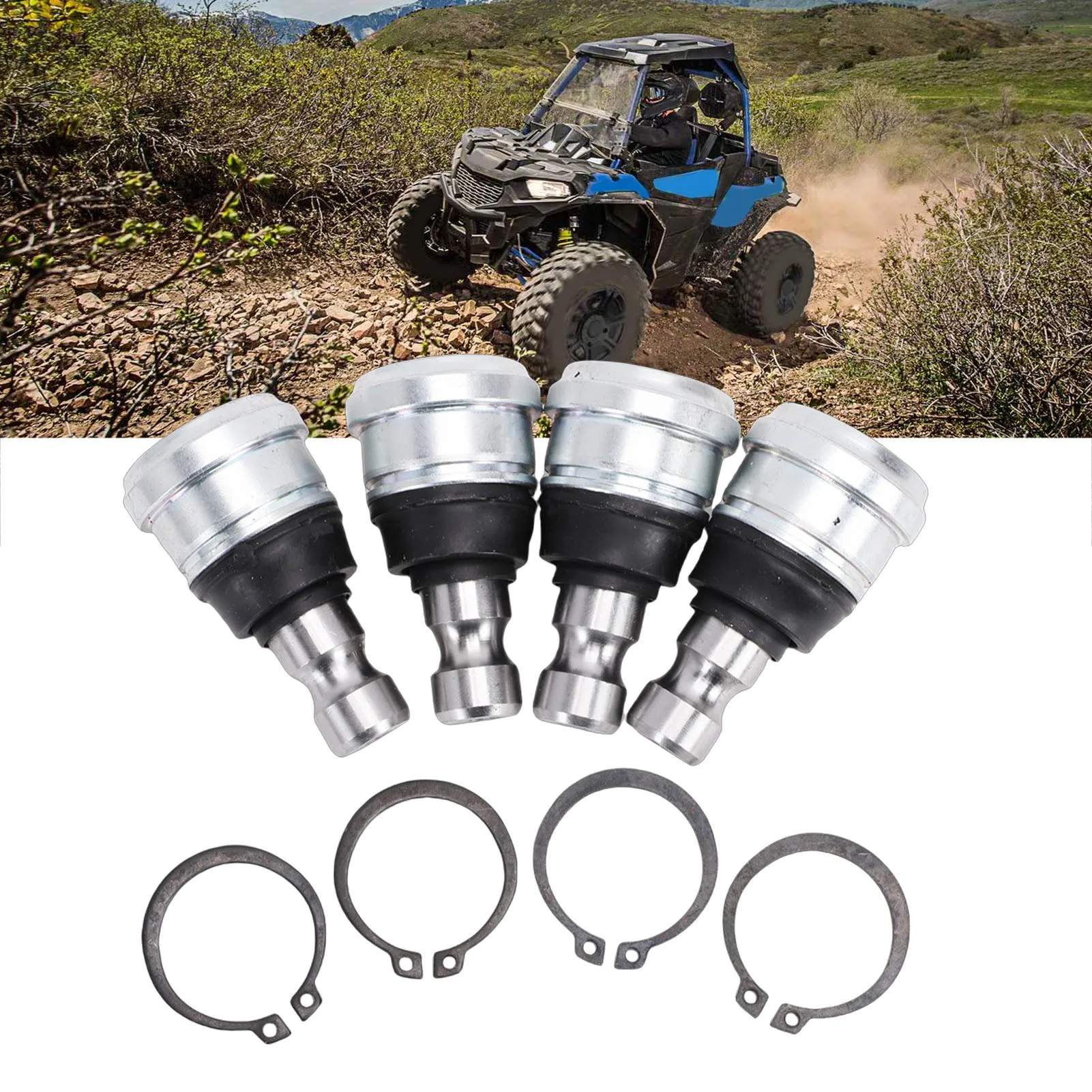 

Комплект для замены передних шаровых опор для Polaris Sportsman/Ranger - верхний и нижний набор для устранения люфта рулевого управления, запчасть # 7061220