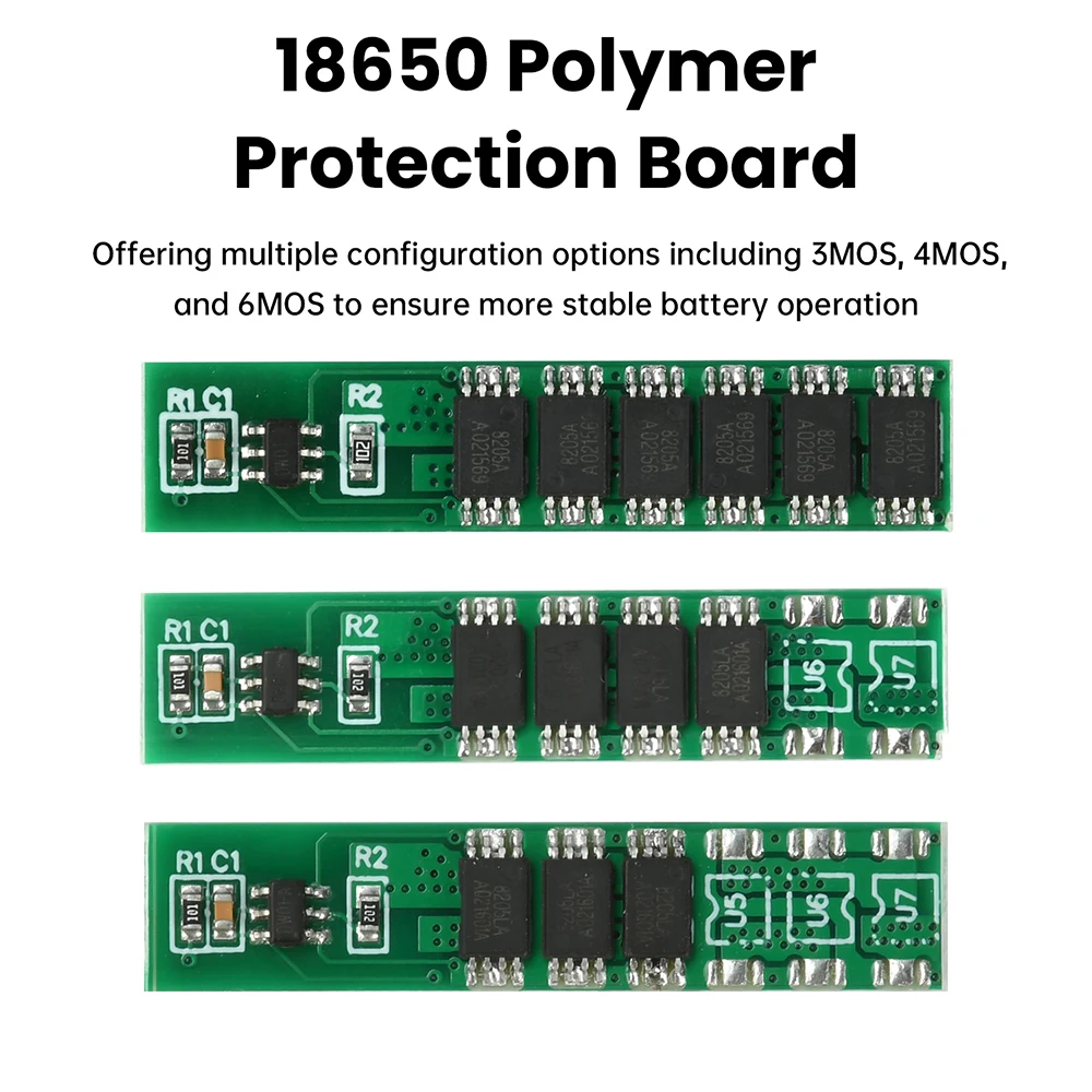 1S 15A 3.7V Li-ion 3MOS 4MOS 6MOS BMS PCM Battery Protection Board for 18650 Lithium Lion Battery Accessory