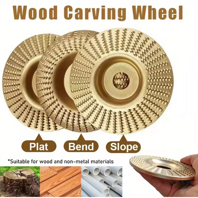 1/3 Pcs Woodworking Carving Wheel Polishing Wheel Versatile Sanding Disc Wood Shaping Tool Abrasive Disc 16mm Inner Diameter