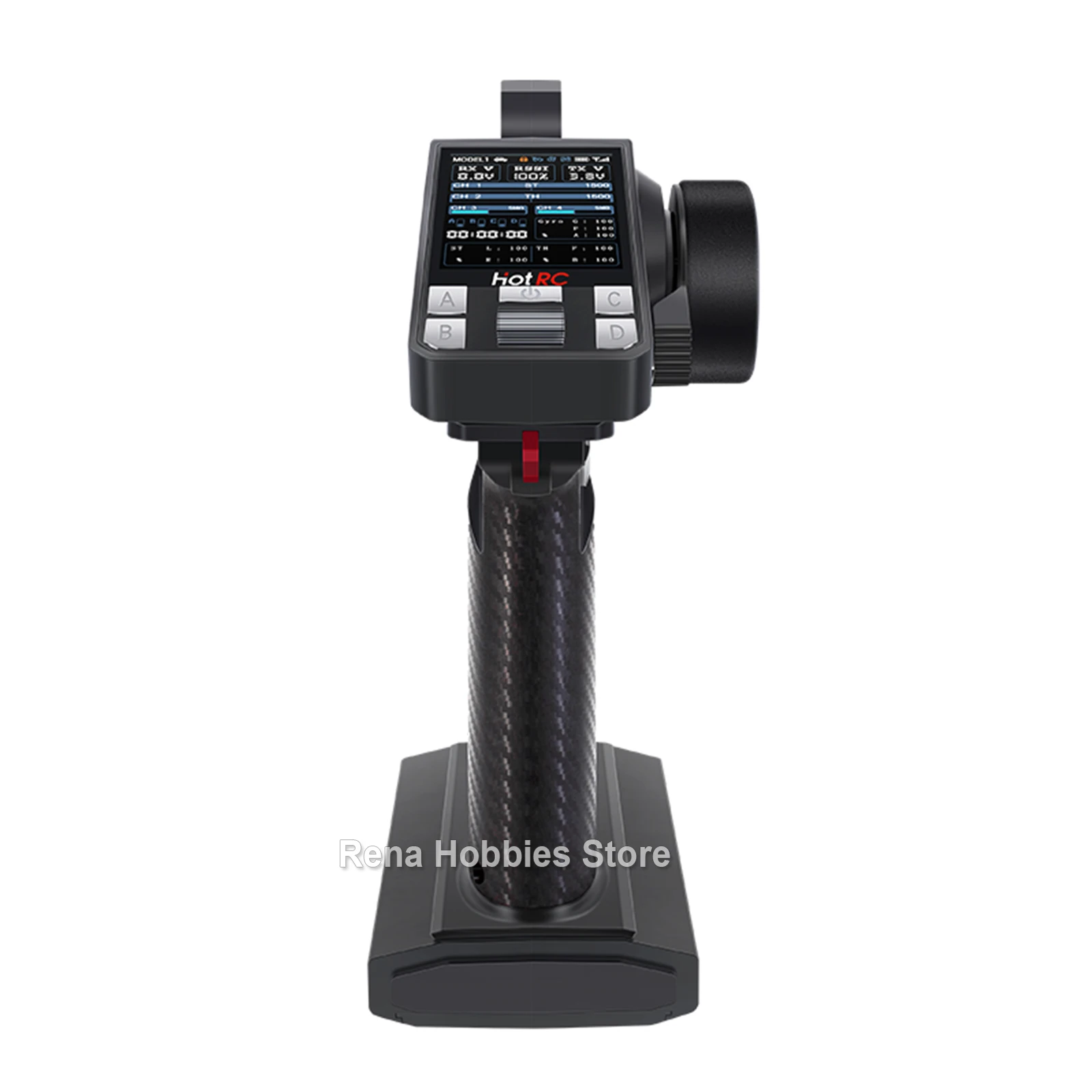 HotRC CT-8A 8CH 2.4Ghz FHSS Afstandsbediening Zender met F-08A Ontvanger Kleurenscherm Voor RC Auto Vrachtwagen Schip Boot tank Model