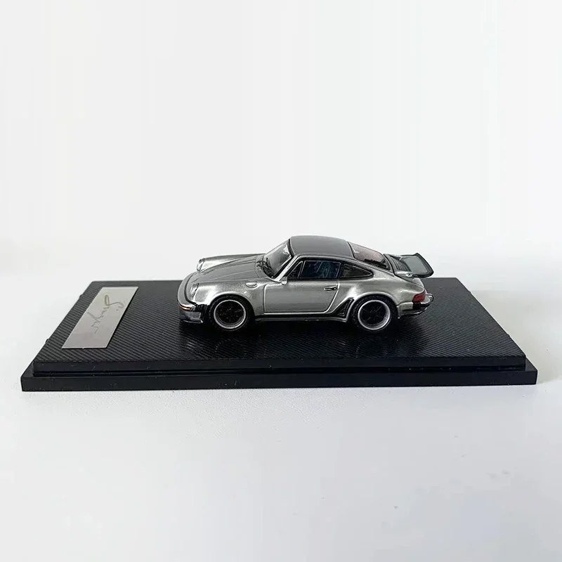 RM 1:64 Model Car Singer Turbo Study 930 Refitting Alloy Die-Cast Vehicle Collection - Grey Silver