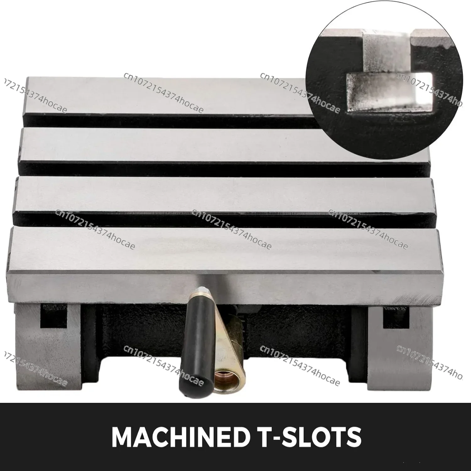 Tilting Milling Table 7x5inch Milling Machine 0-90°Adjustable Swivel Angle Plate with 3 T-slots Heavy Duty Machine for Grinding view 2