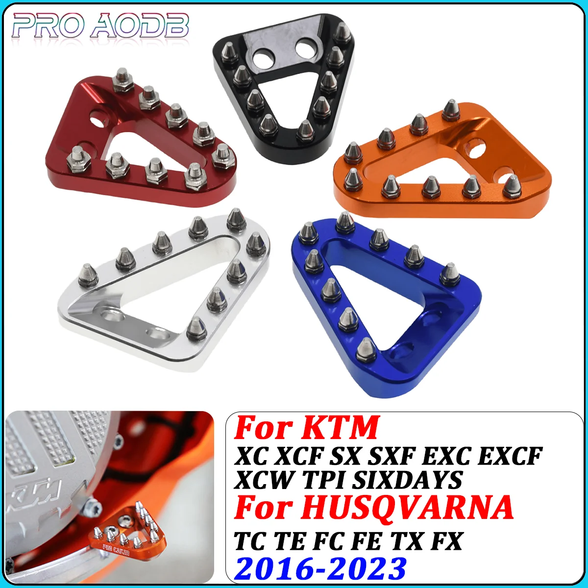 

For KTM SX SXF XC XCF XCW EXC EXCF For GasGas Rear Brake Pedal Lever Step Plate Tip For Husqvarna FC TC FE TE FX TX 2016-2023