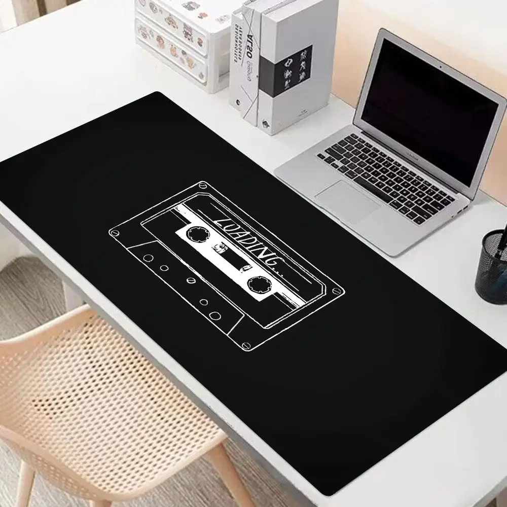 

C-Cassette M-Music T-Tapes Mouse Pad 900x400mm 600x300mm Office Non-Slip Pads Large Mouse Pad PC Gamer Naturally Rubber Desk Mat