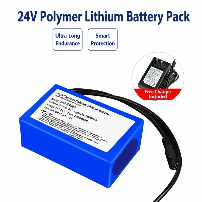 24V Polymer Lithium Battery for Motor Speaker LED Light Solar Street Light Rechargeable Outdoor Power Supply