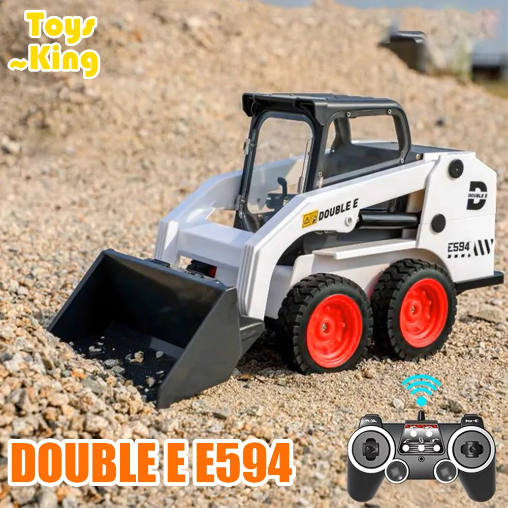 

DOUBLE E E594 RC Truck Slip Loader 1:14 Tractor Car Models Bulldozer Excavator Remote Control Engineering Vehicles Toys for Kids