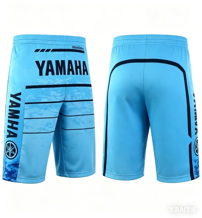 

Летние хиты продаж: Модные синие шорты Yamaha для мужчин и женщин 2026 года, персонализированные повседневные шорты для мотоциклистов