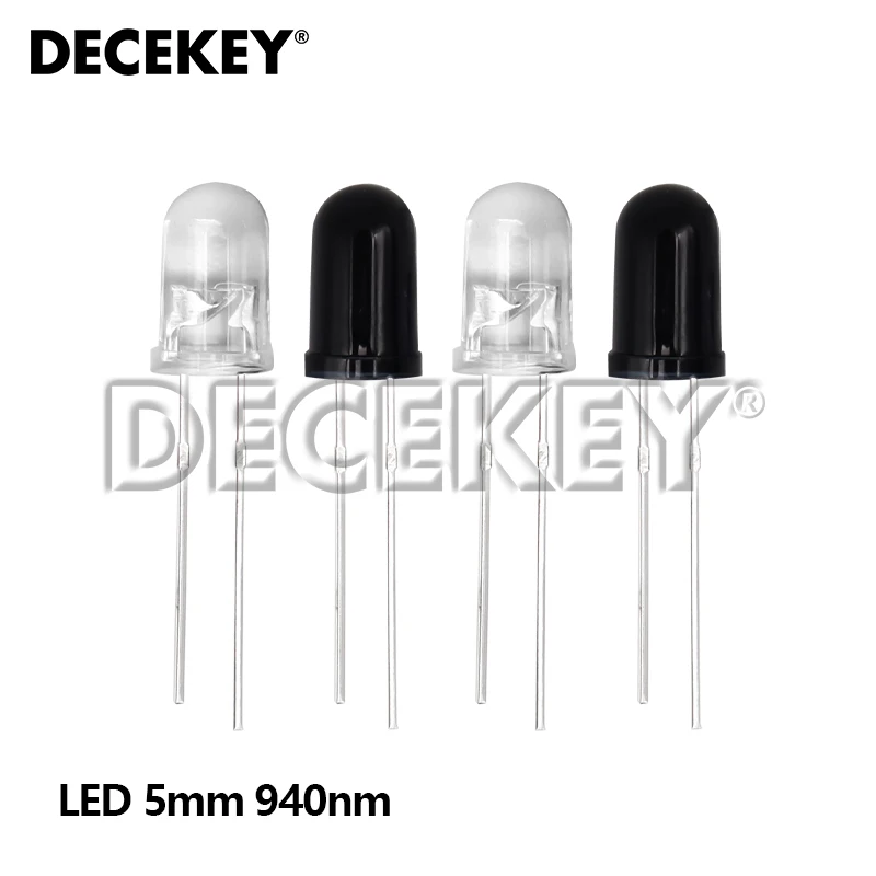 10pairs 3mm 5mm 940nm LED Infrared Emitter and IR Receiver Diode Diodes 301A for arduino