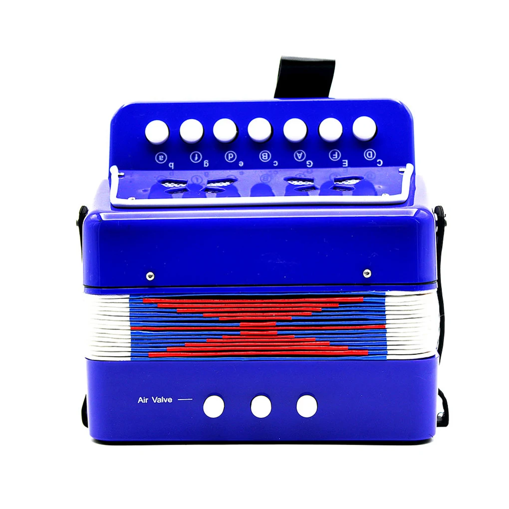 

7 Button Key Accordions Educational Toy Children Musical Instrument Amateur Beginner Kids Accordion