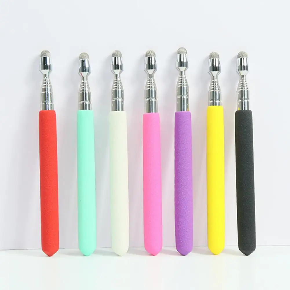 Telescopic Teacher Pointer Anti slip Portable Handheld Whiteboard Capacitive Presenter Stick Classroom Supplies